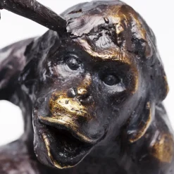 KARE Boekensteun Aap, polyresin, zwart, set van 2