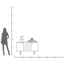 KARE boekensteun Vingers vasthouden, goudkleurig, set van 2