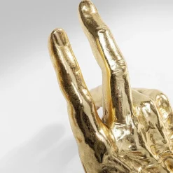 KARE boekensteun Vingers vasthouden, goudkleurig, set van 2