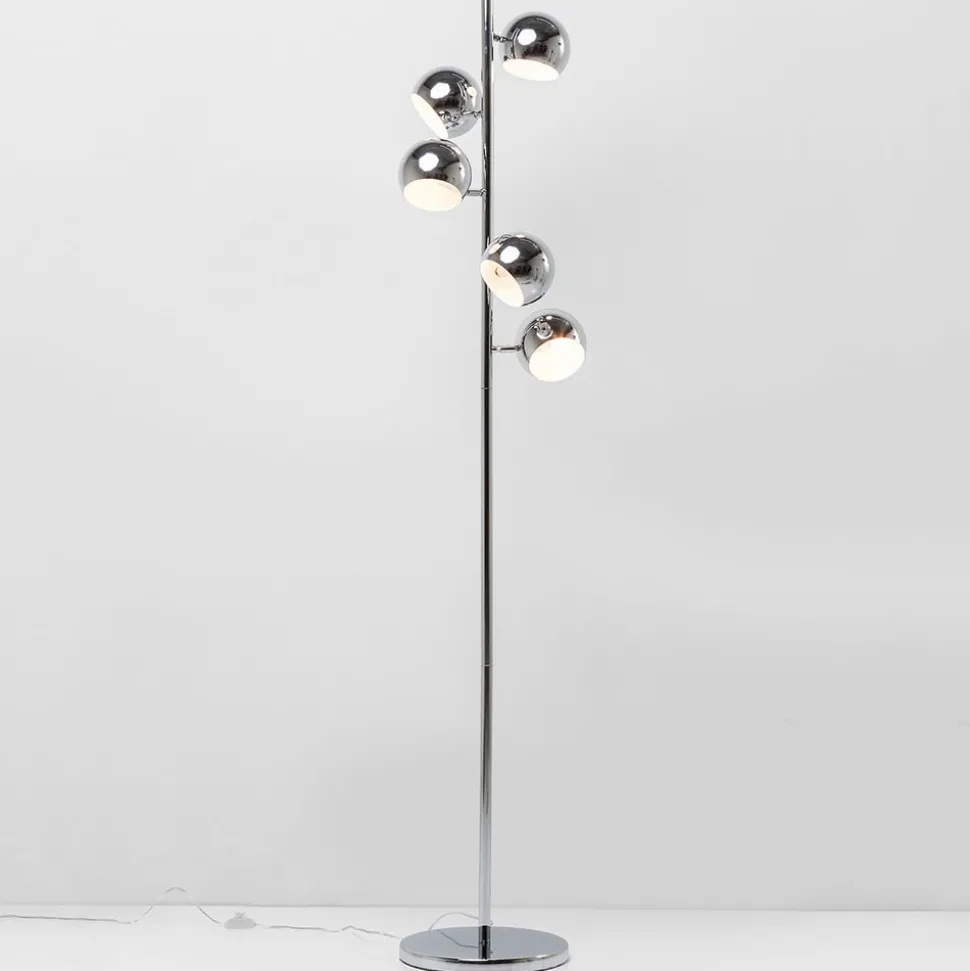 Kare Calotta - vloerlamp glanzend chroom