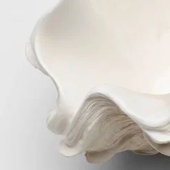 KARE Concha decoratieve vaas, hoogte 29 cm, gegoten steen, beige