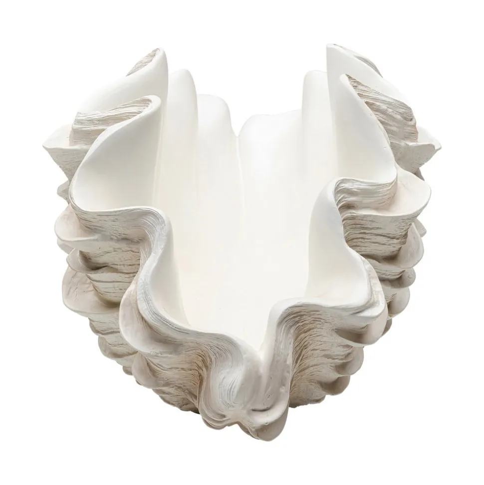 KARE Concha decoratieve vaas, hoogte 29 cm, gegoten steen, beige