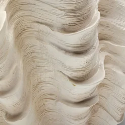 KARE Concha decoratieve vaas, hoogte 29 cm, gegoten steen, beige