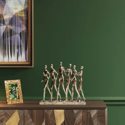 KARE decoratief figuur hand in hand, goudkleurig, hoogte 27 cm