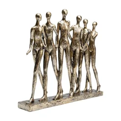 KARE decoratief figuur hand in hand, goudkleurig, hoogte 27 cm