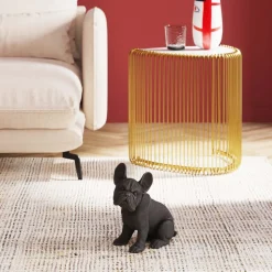 KARE decoratief figuurtje wachtend op traktaties, polyresin, zwart