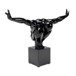 KARE decoratief object Athlet Zwart Klein, zwart, breedte 43 cm