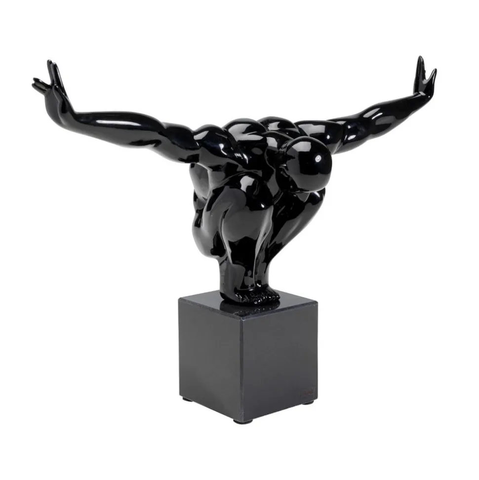 KARE decoratief object Athlet Zwart Klein, zwart, breedte 43 cm