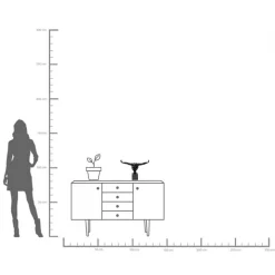 KARE decoratief object Athlet Zwart Klein, zwart, breedte 43 cm