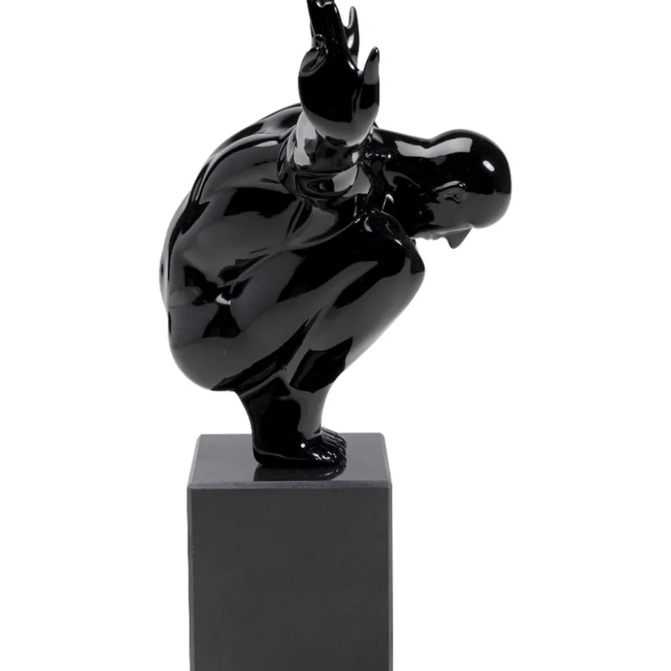 KARE decoratief object Athlet Zwart Klein, zwart, breedte 43 cm