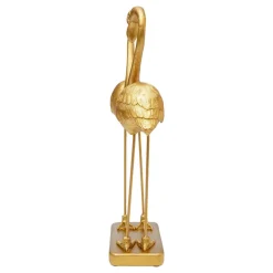 KARE decoratiefiguurtje Flamingo Love, goudkleurig, hoogte 39 cm