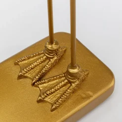 KARE decoratiefiguurtje Flamingo Love, goudkleurig, hoogte 39 cm