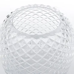 KARE decoratieve doos Ananas, hoogte 31 cm, glas, helder, goud