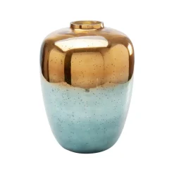 KARE decoratieve vaas Lizy Shine Multi, hoogte 41 cm, handgemaakt glas