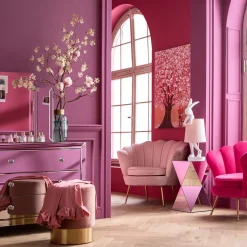 Kare Dieren Konijn tafellamp wit/roze