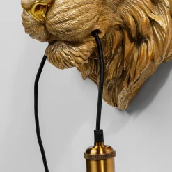 Kare Dieren Tijgerkop wandlamp met stekker