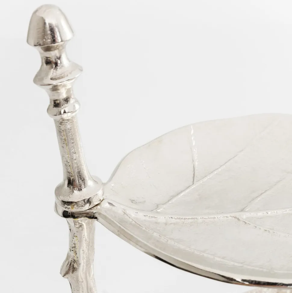 KARE Etagere Blad, aluminium, vernikkeld, hoogte 46 cm