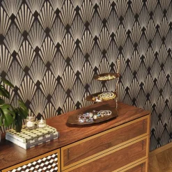 KARE Etagere Blad, aluminium, messing, h 46 cm