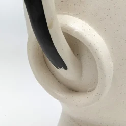 KARE Face Pot vaas, hoogte 30 cm, geglazuurd steengoed, beschilderd