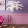 KARE Feather Palm vloerlamp met veren, wit