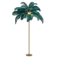KARE Feather Palm vloerlamp met veren, groen