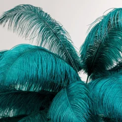 KARE Feather Palm vloerlamp met veren, groen