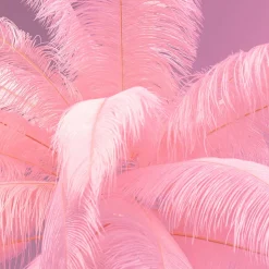 KARE Feather Palm vloerlamp met veren, pink