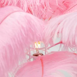 KARE Feather Palm vloerlamp met veren, pink