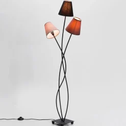 Kare Flexibele 3-lamps vloerlamp Mocca Tre