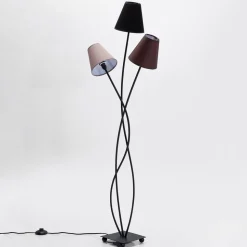 Kare Flexibele 3-lamps vloerlamp Mocca Tre