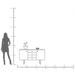 KARE Flower Bloom decoratieve kom, zwart/goud, handgemaakt