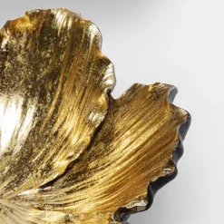 KARE Flower Bloom decoratieve kom, zwart/goud, handgemaakt