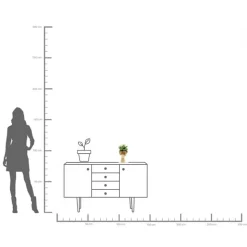 KARE Flowercrown decoratieve vaas, hoogte 30 cm, Ø 20 cm, goudkleurig