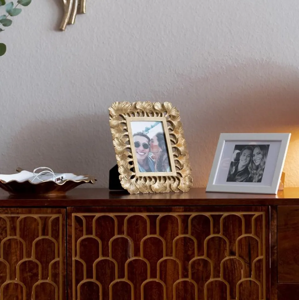 KARE fotolijst Ginkgo, 10 x 15 cm, polyresin, goudkleurig