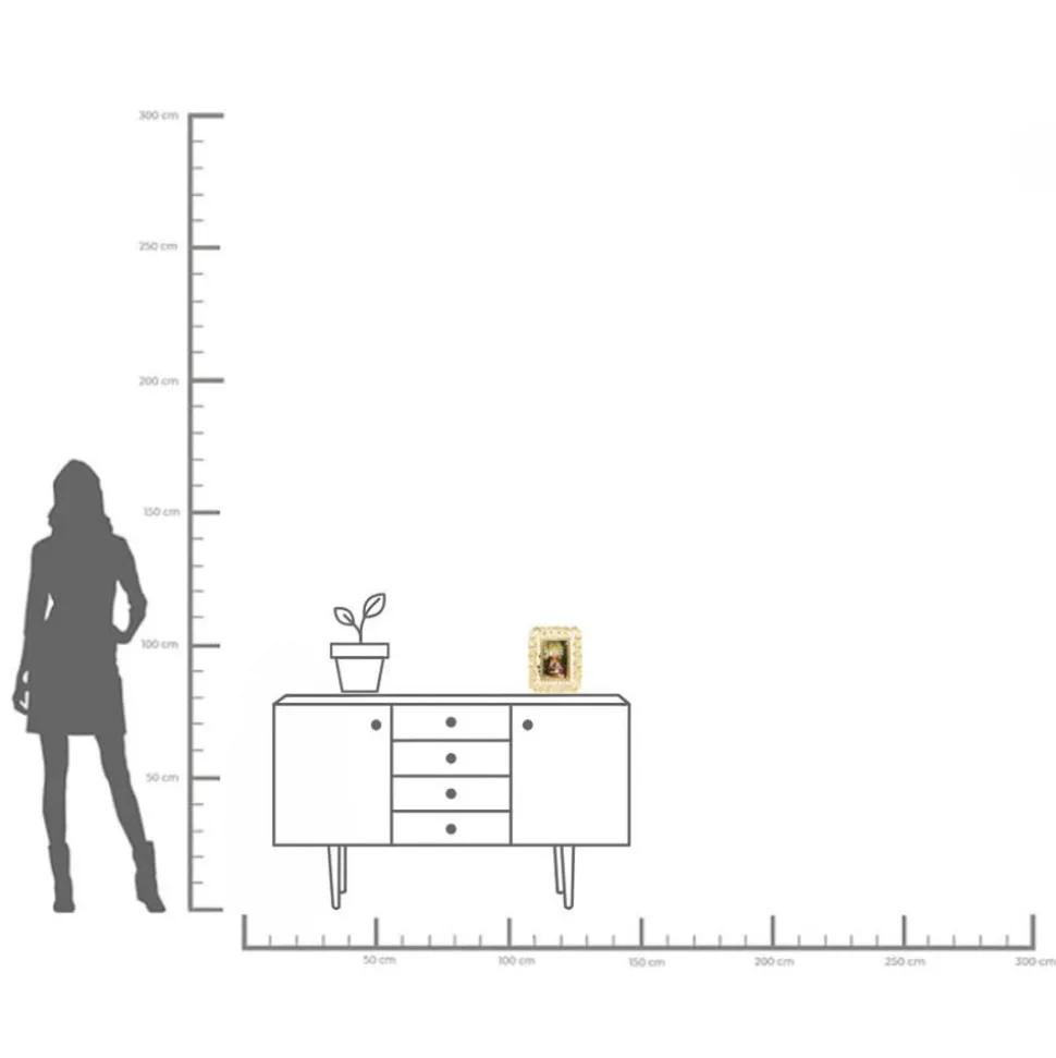 KARE fotolijst Ginkgo, 10 x 15 cm, polyresin, goudkleurig