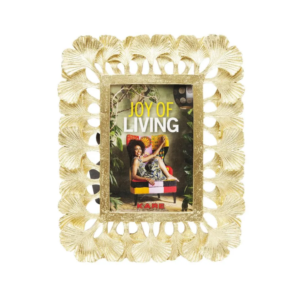 KARE fotolijst Ginkgo, 10 x 15 cm, polyresin, goudkleurig