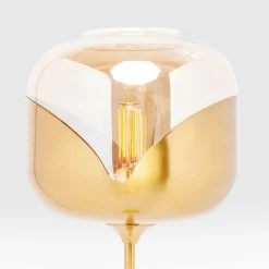 Kare Gouden Beker Bal vloerlamp goud