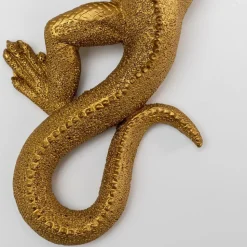 KARE Hagedis wandobject, gelakt polyresin, 31 x 11 cm, goud