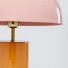Kare Josy tafellamp, roze/oranje, staal, hoogte 51 cm