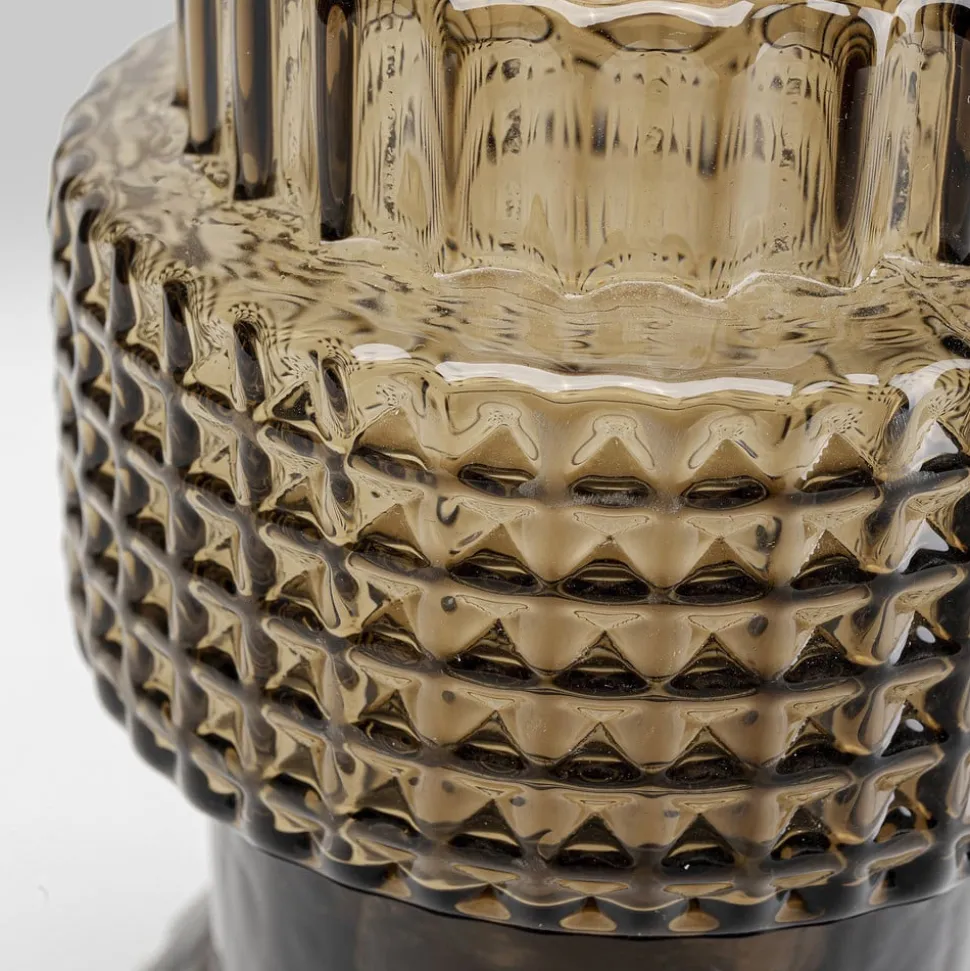 KARE Kandelaar Marvelous Duo, hoogte 49 cm, glas paars/grijs