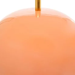 KARE Lia tafellamp, roze, staal/marmer, hoogte 50 cm