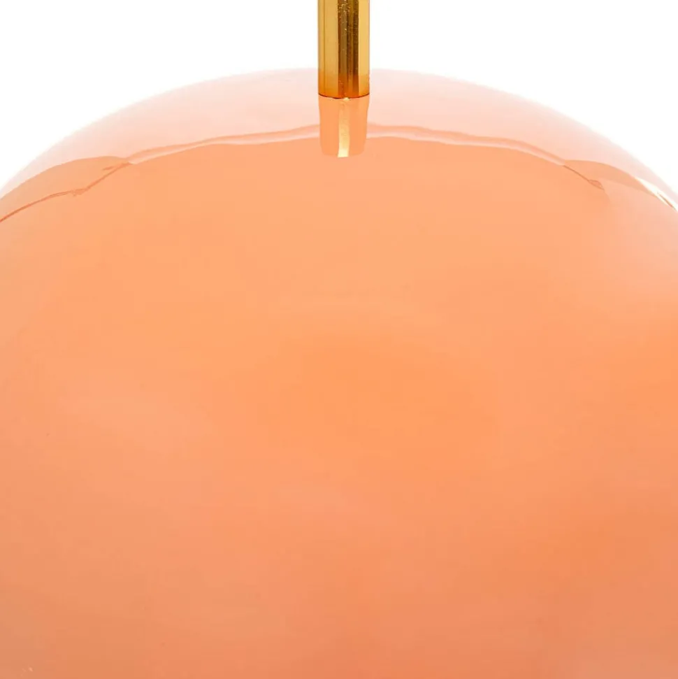 KARE Lia tafellamp, roze, staal/marmer, hoogte 50 cm