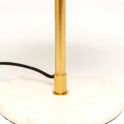 KARE Lia tafellamp, roze, staal/marmer, hoogte 50 cm