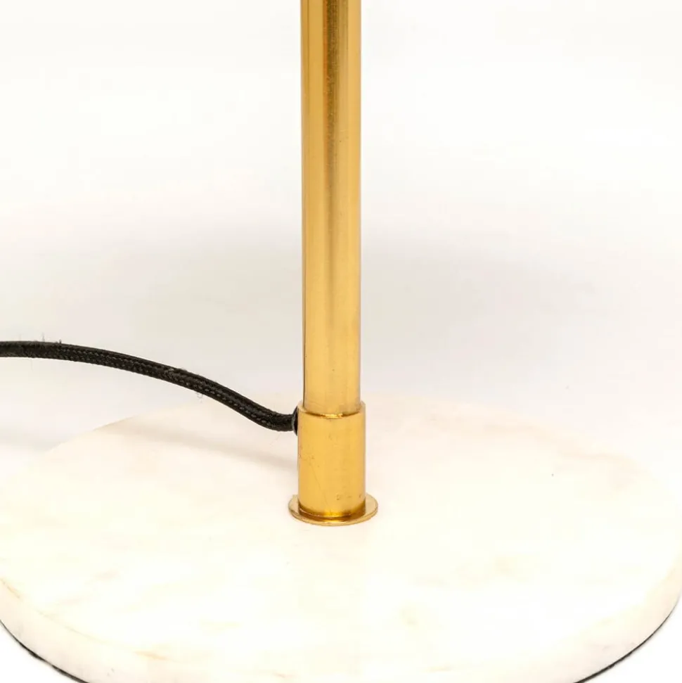 KARE Lia tafellamp, roze, staal/marmer, hoogte 50 cm