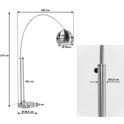 KARE Lounge Small Deal Eco booglamp, zwart