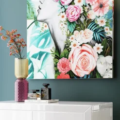 KARE Marvelous Duo vaas, hoogte 38cm, glas, geel, paars