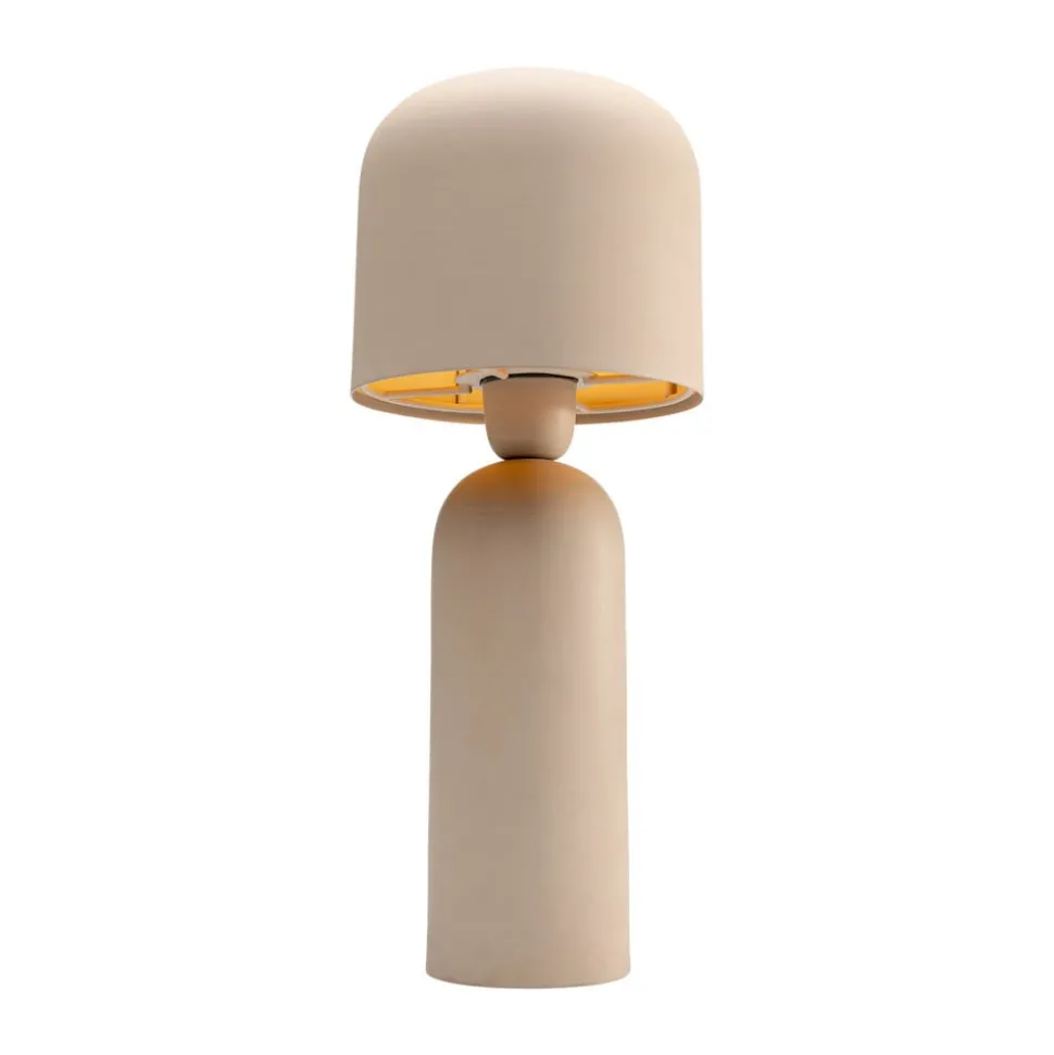 KARE Maya tafellamp, beige, staal, hoogte 39 cm
