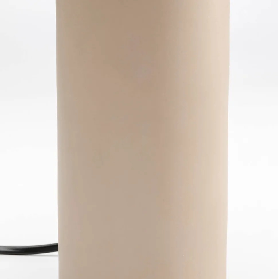 KARE Maya tafellamp, beige, staal, hoogte 39 cm