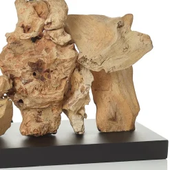 Kare Nature Verticale tafellampvoet van drijfhout