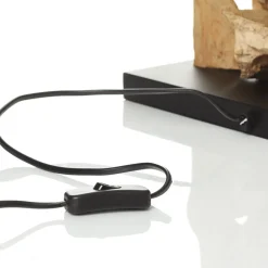 Kare Nature Verticale tafellampvoet van drijfhout